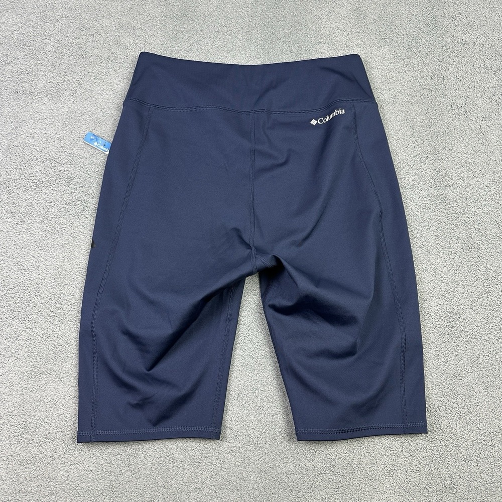 Columbia Shorts Womens Medium Blue Pull On Stretch River 1/2 Tight Outdoor New - Picture 5 of 9
